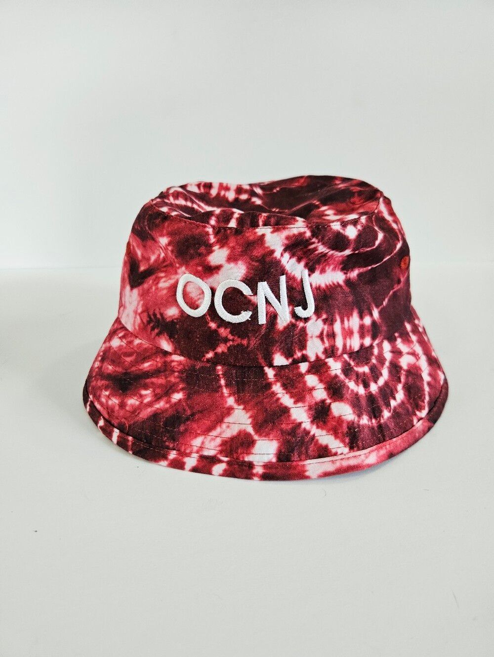 Vintage Legacy 1992 OCNJ Ocean City NJ Jersey Shore Pink Tie-Dyed Y2K Bucket Hat